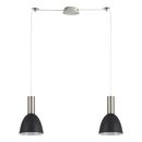Se21-nm-4-nm2-ms2 Adept Tube Nickel Matt Pendant Black Metal Shade+