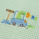 ΚΟΥΒΕΡΤΑ ΠΙΚΕ ΑΓΚΑΛΙΑΣ 80X110 ADAM HOME  DINOSAUROS GREEN