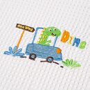 ΚΟΥΒΕΡΤΑ ΠΙΚΕ ΚΟΥΝΙΑΣ 110X140 ADAM HOME  DINO WHITE