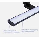 Se-bl-40 Mulan Wall Lamp Black 40cm 3cct 8w With Memory