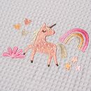 ΚΟΥΒΕΡΤΑ ΠΙΚΕ ΚΟΥΝΙΑΣ 110X140 ADAM HOME UNICORN GREY