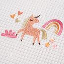 ΚΟΥΒΕΡΤΑ ΠΙΚΕ ΑΓΚΑΛΙΑΣ 80X110 ADAM HOME UNICORN WHITE
