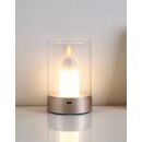 Se led 13 Yuri Black Table Battery Lamp led Rechargeable 8,5x13cm 3w 3000k Charging Time : 4 ho