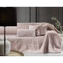 Ριχτάρι Crusty old Pink 130x170 + Διακοσμητικό Μαξιλάρι guy Laroche  100% Polyester art fur Ultrasoft