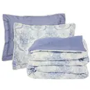 Das Home Κουβερλι King Prestige 1696 Blue, Ecru