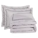 Das Home Παπλωματοθηκη σετ Υπερδιπλη Executive 1698 Grey