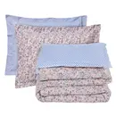 Das Home σετ Σεντονια Μονα με Λαστιχο Casual 5427 Salmon, White