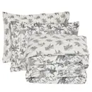 Das Home σετ Σεντονια Υπερδιπλα με Λαστιχο Casual 5429 Ecru, Grey