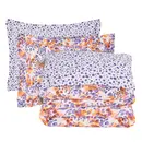 Das Home σετ Σεντονια Υπερδιπλα με Λαστιχο Casual 5430 Orange, Purple