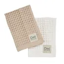 Das Home σετ Ποτηροπανα 2τμχ 40χ60 0800 Beige, Ivory