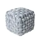Das Home Διακοσμητικο Πουφ 43χ43χ40 2272 Grey