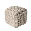 Das Home Διακοσμητικο Πουφ 43χ43χ40 2274 Beige