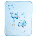 DAS BABY ΚΟΥΒΕΡΤΑ VELOUR 110X140 RELAX 4918 BLUE