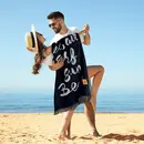 GREENWICH POLO CLUB ΠΕΤΣΕΤΑ ΘΑΛΑΣΣΗΣ 90Χ170 3641 ΕΚΡΟΥ, ΜΑΥΡΟ