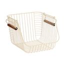 Estia Καλαθι Οργανωσης Allure Μεταλλικο 26.5x29.5x21.5cm Στοιβαζομενο Ivory