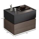 Vanity Κομοδίνο, Αποχρώσεων Sonoma oak & Grey, με Αποσπώμενα Χρωματικά Μέρη