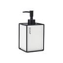 Estia Αντλια Σαπουνιου Cage 450ml Κεραμικη Λευκη με Μεταλλικο Πλαισιο