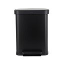 Estia Καδος Απορριματων Flatop Soft Close 50lt ματ Μαυρος