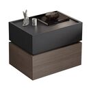 Vanity Κομοδίνο, Αποχρώσεων Sonoma oak & Grey, με Αποσπώμενα Χρωματικά Μέρη