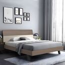 Vanity Κρεβάτι Διπλό, για Στρώμα 160x200cm, Απόχρωση Sonoma oak-Cream