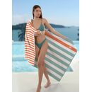 Πετσέτα Θαλάσσης med 02 (1+1) Feel and Touch  83% Polyester - 17% Polyamide
