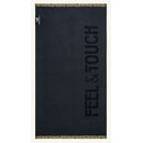 Πετσέτα Θαλάσσης Sunny Black Feel and Touch  100% Cotton
