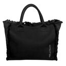 Τσάντα Ώμου Caribbean Black Feel and Touch  100% Cotton