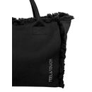 Τσάντα Ώμου Caribbean Black Feel and Touch  100% Cotton