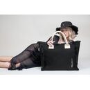 Τσάντα Ώμου Caribbean Black - Ammos Feel and Touch  100% Cotton