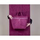 Τσάντα Παραλίας Icon Aubergine Feel and Touch  88% Polyester - 12% Poliammide