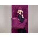 Τσάντα Παραλίας Icon Aubergine Feel and Touch  88% Polyester - 12% Poliammide