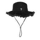 Καπέλο Παραλίας Caribbean Black Feel and Touch  100% Cotton