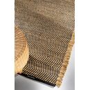 Χαλί Zigk Zagk Black 140x200 guy Laroche  50% Jute - 50% Cotton