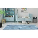 Παιδικό Χαλί Diamond Kids 8471/230 Γαλαζοπράσινο με Κεραυνούς - Ροτοντα  1,60x1,60 Colore Colori