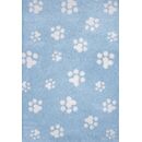 Shaggy Παιδικό Χαλί Cocoon 8392/30 Γαλάζιο με Πατουσάκια - 2,50x3,50 Colore Colori