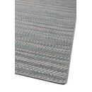 Ψάθινο Χαλί Breeze 187/13 Γκρι Μπέζ Πετρόλ Ρίγες - 2,10x3,10 Colore Colori