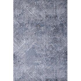Γραμμικό Χαλί Γκρι Μπλε Ostia 7100/953 - σετ (0,70x1,50)x2 0,70x2,20 Colore Colori