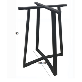 Bistro Μεσαιου Υψους 60x60x93εκ. Βαση Μεταλλικη με Ρεγ/ρους