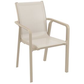 Σετ Τραπεζαρίας 7τμχ Vegas Pacific Taupe 100x180/220χ75εκ.