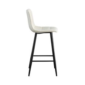 Σκαμπό Μπάρ 4τμχ Nora off White Ύφασμα 47x49x72-104εκ.