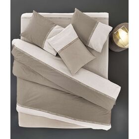 Σετ 3τμχ. Σεντόνια με Λάστιχο Memphis Choco 100x200+32 guy Laroche  100% Cotton Percale