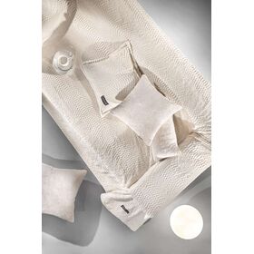 Σετ 2τμχ. Ριχτάρι Crusty Ivory 170x250 με Διακοσμητικό Μαξιλαράκι 45x45+3 guy Laroche Beige 100% Polyester art fur Ultrasoft