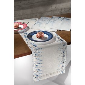 Τραβέρσα 2039 Denim Laser cut 40x160 Saint Clair  100% Πολυεστερα
