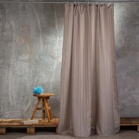Κουρτινα Μπανιου 180χ180 Jacquard Γκρι 180(π) x 180(υ)