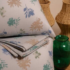 Σετ Κατωσεντονο Elrod Blue (2 Τεμ.) Ημιδιπλο (λ) και Μαξιλαροθηκη Casual Line Mini(λ) 120x200+32