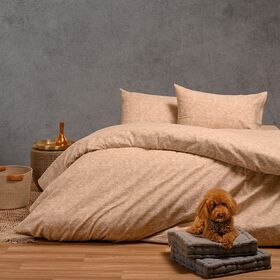 Σετ Σεντονια Φανελενια Μονα Hope Beige (170x260) 170x260