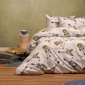 Σετ Σεντονια Φανελενια Μονα Music ice (170x260) Winter Line Kids 170x260
