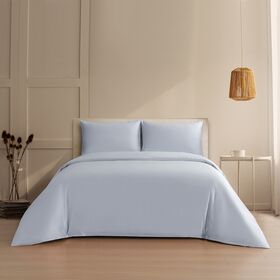 Σετ Παπλωματοθηκη (3 Τεμ.) Satin Υπερδιπλη Bella Silver (225x245) 225x245