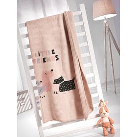 Κουβέρτα Ultrasoft Doggy Pink 160x220 Saint Clair  100% Polyester