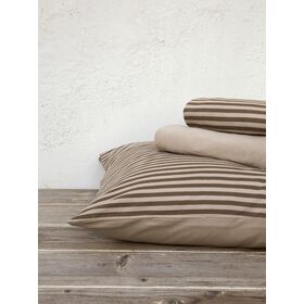 Σετ Σεντόνια Υπέρδιπλα με Λάστιχο - Suave Brown Nima Home 160x200+30